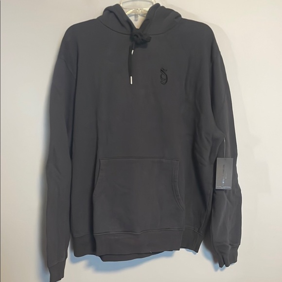 Spiritual Gangster SG Monogram Classic Black Hoodie NEW
